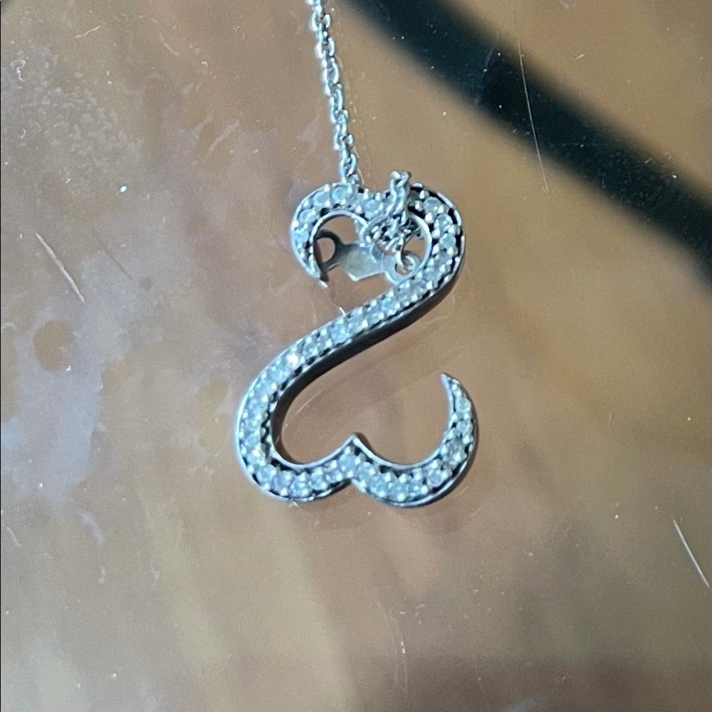 Open heart necklace